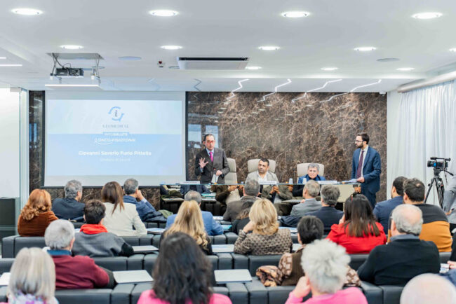 Geomedical - Progetto Onco-Fisiotonik - I saluti istituzionali del sindaco di Lauria Giovanni Saverio Furio Pittella