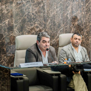 Geomedical - Progetto Onco-Fisiotonik - Il fisioterapista Luigi Novello e il CEO di Geomedical Giuseppe Labanca