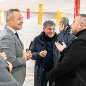 Geomedical - Progetto Onco-Fisiotonik - Il dott. Maruzio Saturno, il dott. Giovanni Ricco e il Responsabile Amministrativo di Geomedical, Antonio Pecorelli